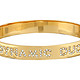 Kate spade New York Dynamic Duo Idiom Bangle 女款水晶刻字手镯