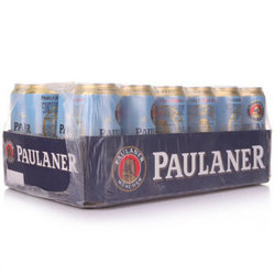 【京东超市】柏龙（Paulaner）普拉拿 小麦啤酒 500ml*24罐