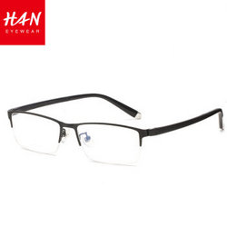 HAN 汉代 4931系列 不锈钢光学眼镜 *2+1.60非球面防辐射镜片 *2