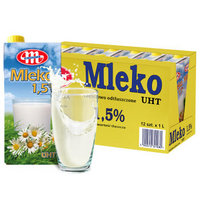 移动端：MLEKOVITA 妙可 全脂/低脂牛奶 1L*12盒