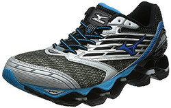 Mizuno 美津浓 男 WAVE PROPHECY 5 跑步鞋 J1GC160023-275 深灰/银/蓝 42.5