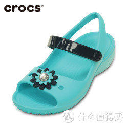 Crocs 卡骆驰  琦莉坡跟 女童凉鞋