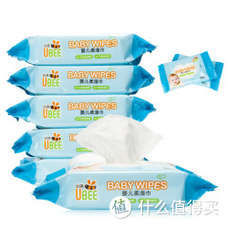 幼蓓 婴儿柔湿巾箱装80片*6包+赠品10片*2包 