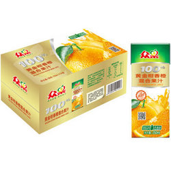 众果 黄金柑香橙混合果汁 100%纯果汁 250ml×24盒