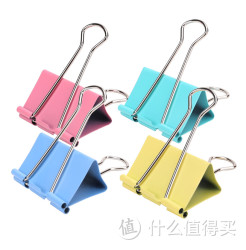 deli得力8551es彩色长尾夹50mm12个