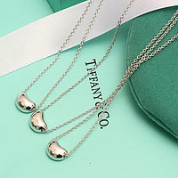 Tiffany & Co. 蒂芙尼 心形豆豆吊坠纯银项链