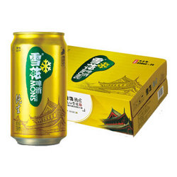 【京东超市】雪花啤酒（Snowbeer） 8度纯生330ml*24听整箱装