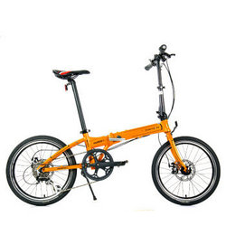 DAHON大行折叠自行车20寸8速碟刹版P8铝合金成人男女式单车KBA083 丽面橙