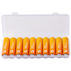 双鹿 5号电池五号碱性电池5号AA电池10粒（橙子） 儿童玩具挂钟鼠标键盘电池