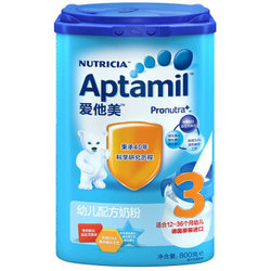 【京东超市】爱他美Aptamil 幼儿配方奶粉3段800g（原装进口 罐）12-36个月