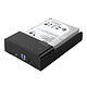 移动端：ORICO 奥睿科 6518SUS3  2.5/3.5英寸双高速USB3.0+eSATA串口移动硬盘底座  黑色