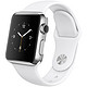 移动端：Apple 苹果 Watch 智能手表(38毫米不锈钢表壳搭配白色运动型表带 MJ302CH/A）