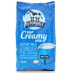 澳洲进口牛奶 德运 Devondale 全脂成人奶粉 1kg
