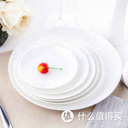 纯白色骨瓷盘子 7寸