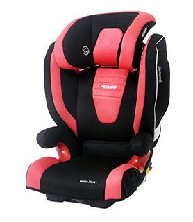 RECARO 德国进口莫扎特2代 侧面加固防护型儿童汽车安全座椅—红黑色