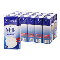 Lemnos 兰诺斯 全脂牛奶 1L*12盒