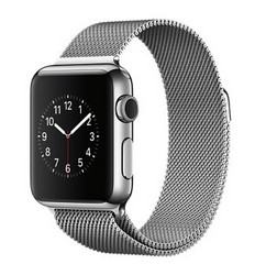 Apple Watch 智能手表(38毫米不锈钢表壳搭配米兰尼斯表带 MJ322CH/A）