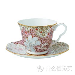Wedgwood 菊花图案茶物语茶杯含碟套装 粉红