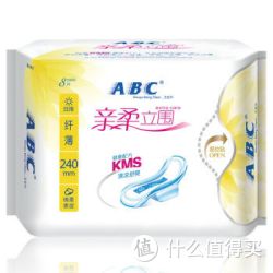 ABC 亲柔立围 纤薄棉柔 日用卫生巾 240mm*8片