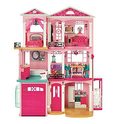 Barbie 芭比 CJR47 梦想豪宅+BJP37 闪亮甲壳虫带娃娃