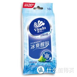 维达 湿巾 冰爽醒肤10片独立装