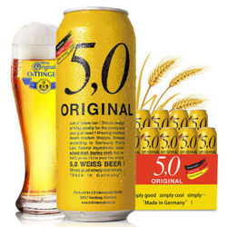 5.0 ORIGINAL 自然浑浊性小麦啤酒 500ml*12听 礼盒装