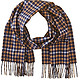 Phenix Cashmere Two-Tone Plaid 100%羊绒围巾