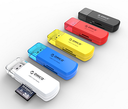 ORICO 奥睿科 CTU33五彩USB3.0迷你2合一 高速读卡器