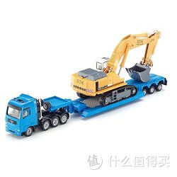 SIKU 仕高 1:87 U1847 平板拖车带挖掘机