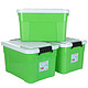 ailaiya 艾莱雅 Z1252 储物整理箱 45L 3个装 绿色