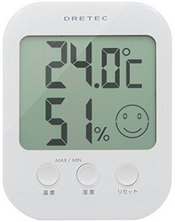 dretec 多利科 温湿度计测量室内客厅卧室温度湿度 表情多档显示 液晶