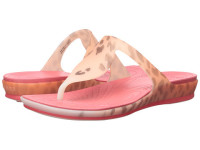 crocs 卡骆驰 Rio Leopard Fade Flip 女士时尚人字拖