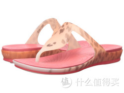 crocs 卡骆驰 Rio Leopard Fade Flip 女士时尚人字拖