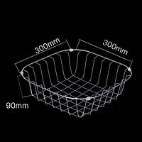 莱恩博特  304不锈钢沥水篮  300*300*90