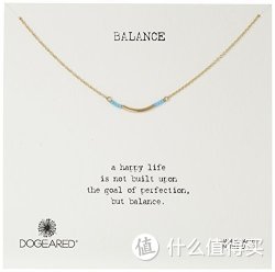 DOGEARED Balance with Gold Tiny Turquoise Seed Bead 平衡骨锁骨链