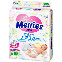 Kao 花王 Merries 婴儿纸尿裤 S88片