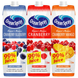 Ocean Spray 优鲜沛 蔓越莓复合果汁 1L*3瓶