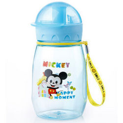 迪士尼（Disney）儿童水杯直饮水壶嘟嘟Q杯防漏幼儿水瓶婴儿杯子宝宝喝水杯5423蓝色米奇彩色