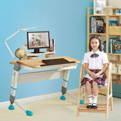 2平米  乐思儿童学习桌椅套装 乐思学习桌+慧聪蓝色学习椅