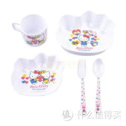Hello Kitty 凯蒂猫 四十周年五件装餐具礼盒套装  