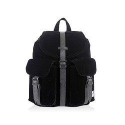 Herschel Supply 双肩背包 黑色（类似灯芯绒材质）