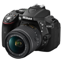 Nikon 尼康  D5300 单反套机（AF-P DX 尼克尔 18-55mm f/3.5-5.6G VR）黑色