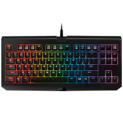 RAZER 雷蛇 BlackWidow TE Chroma黑寡妇蜘蛛竞技幻彩版 87键游戏机械键盘 黑色 绿轴