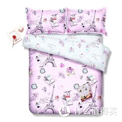 ELLE DECO 1253E62940 纯棉斜纹印花四件套 1米8床