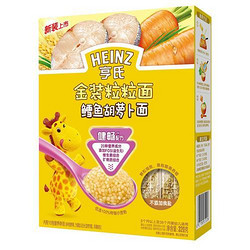 Heinz 亨氏 金装鳕鱼胡萝卜粒粒面盒装320g（6个月以上）