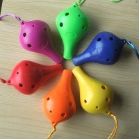 6孔中音塑胶陶笛