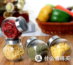 爱乐优 无铅玻璃储物罐  200ml/4只装