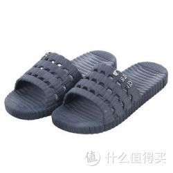 优唯美 情侣居家浴室拖鞋洗澡凉拖 男款灰色
