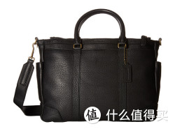 Coach 蔻驰 Bleecker Pebbled 男士真皮单肩手提公事包