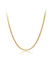 CHOW TAI FOOK 周大福 时尚O字链 足金黄金项链 F153022 16寸 3.32g